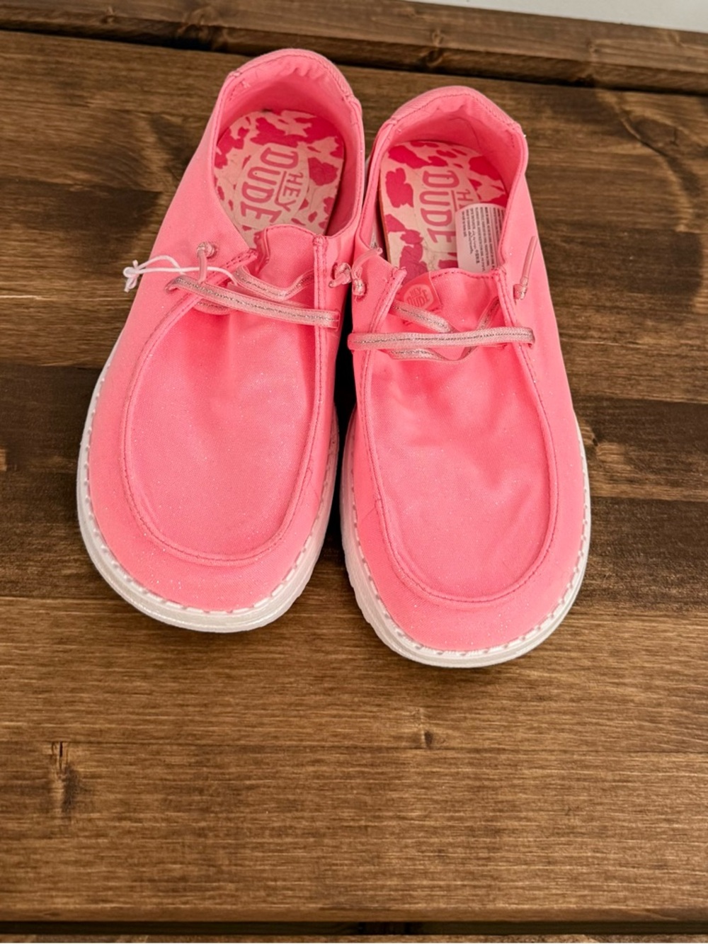 Hey Dude Pink Kids Slip-On Shoes